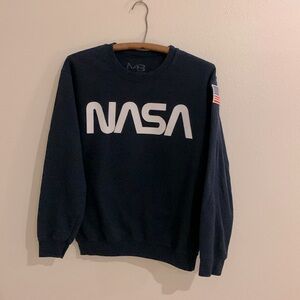 NASA navy blue crew neck unisex small